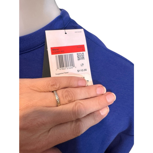 Men's Nike 24.7 soft Blue Crewneck Sweatshirt, Size L - Picture 4 of 4